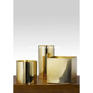 Waste <b>Bin</b> Kitchen And Bed Room <b>Metal</b> Gold Color Waste <b>Bin</b> In Home Using The Garden Waste <b>Bin</b> From Mnaufacturing In India - Product Image 5