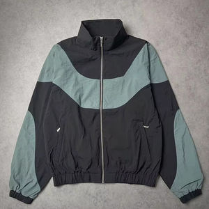 ชุดวิ่งออกกำลังกายผ้าไนลอนสองชิ้นแบบยับได้สำหรับฤดูร้อนชุดวิ่งออกกำลังกายกันลมติดป้ายได้ตามต้องการ - Product Image 5