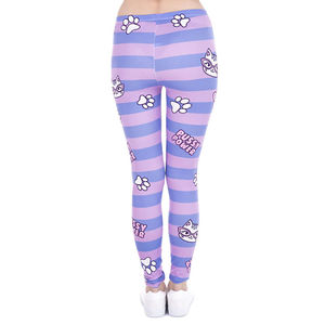 Gran oferta, pantalones elásticos de cintura media para mujer, nuevo diseño de moda, mallas deportivas con estampado de rayas rosas, tecnología sin costuras - Product Image 3