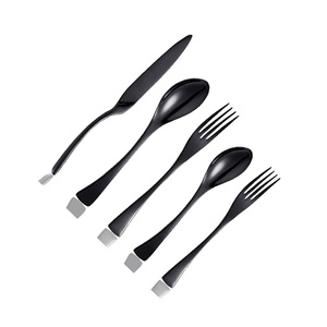 Good Quality Stainless Steel Private Labeling Cutlery Indian Manufacturer Direct Sale Metal <b>Flatware</b> <b>Set</b> for Home Parties Use - Product Image 1