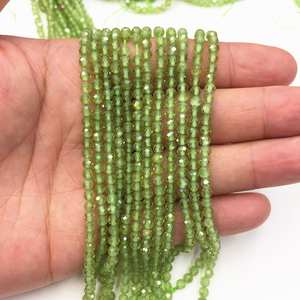Genuine Green Peridot Cutting Beads Natural Gemstone Material Premium Grade IGI Certified for <b>Healing</b> Energy Jewelry Making - Product Image 1