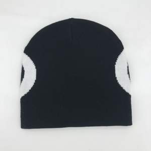 Gorro de punto de invierno unisex con diseño de logotipo de Jacquard personalizado, gorros de estilo único - Product Image 6