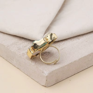 Anillo de Moda Ajustable de Lujo con Diseño Floral Delicado para Mujer, Ideal para Uso Diario y Momentos Especiales, de la India - Product Image 5