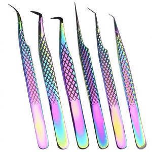 Pinzas de pestañas de titanio más populares de alta precisión para pestañas aislantes perfectas, la última Punta de fibra nueva, precio competitivo - Product Image 1