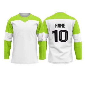 Venta caliente sublimación personalizada Hockey sobre hielo Jersey 100% poliéster secado rápido transpirable OEM Unisex adulto nombre de equipo personalizado - Product Image 3