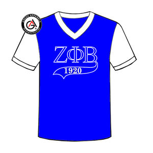 Zeta phi Beta soror เสื้อผ้าสตรีเสื้อแขนสั้นแฟชั่นสำหรับทุกเพศเสื้อคอวีสำหรับผู้หญิง - Product Image 6