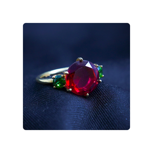 แหวนพลอยทำมือสำหรับแข่งขันขายส่งสั่งซื้อจำนวนมากพร้อมส่งออก - Product Image 3