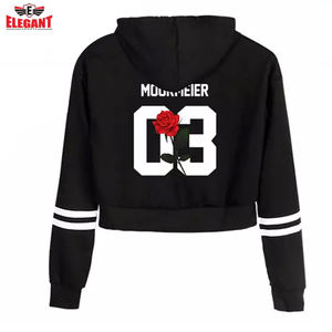 Sudadera con capucha corta Venta superior Estilo simple con bolsillos laterales y cordones en stock Nueva ropa para mujeres Sudaderas CON CAPUCHA DE Elegant Sports - Product Image 2