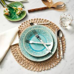 Meilleure vente 2025 napperon jonc de mer chargeur tissé à la main fabriqué au Vietnam fabriqué par DHT Handicraft - Product Image 6