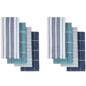 Direct Manufacturer <b>Kitchen</b> Tea Towel 100% Cotton Striped Super Absorbent Eco-Friendly Quick-Dry Customizable Low MOQ - Product Image 1