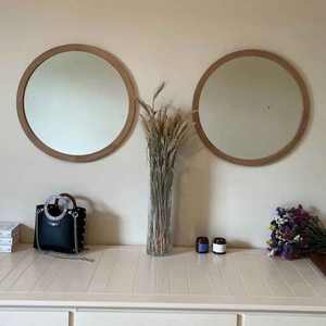 Top vente rond dentaire miroir décoration murale cadre en bois artisanat Design moderne de l'Inde - Product Image 4