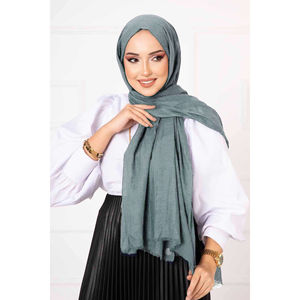 Châle en bambou couleur menthe, ensemble élégant de foulard, gants et chapeau - Product Image 2
