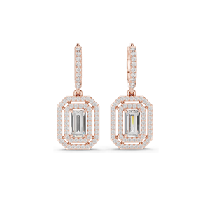 Boucles d'oreilles en diamant de laboratoire 1,352 CT, clarté VVS-VS EF, or 18 carats, 14 carats, 10 carats et argent 925, or rose, or jaune, or blanc et moissanite - Product Image 2