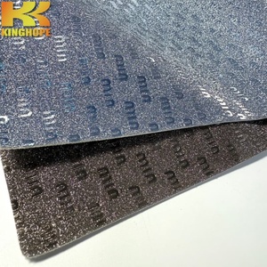 Cuero Sintético PU con Patrón Grabado Brillante y Elegante de Fábrica Kinghope, Imitación de Cuero con Purpurina para la Parte Superior de Zapatos - Product Image 4