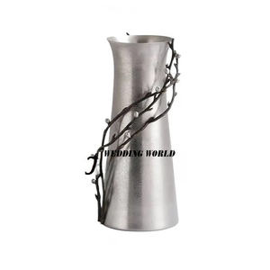 Fabricant de vase à fleurs en métal d'excellente qualité pot de fleurs fait à la main classique élégant concepteur nouveau porte-fleurs - Product Image 6