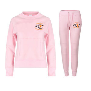 2023 OEM logotipo personalizado crop sudaderas entrenamiento sudadera ropa 2 piezas conjunto mujer chándal. - Product Image 6