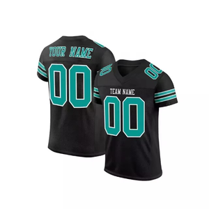 Uniformes de camiseta de fútbol americano Unisex de alta calidad, logotipo personalizado, sublimación impresa, lleva el número del equipo, poliéster cosido - Product Image 3