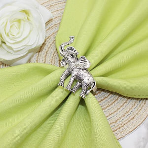 Maravilloso diseño hogar Hotel decorativo tejido anillo elegante diseño caballo servilletero creativo oro Metal servilleteros para la venta - Product Image 5