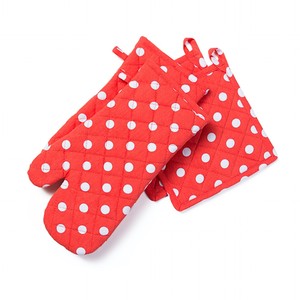 Recycled Cotton <b>Oven</b> Mitts <b>with</b> <b>Silicone</b> printed Pot Holders for Cooking Microwave Baking Home Food Protection for Restaurants - Product Image 4