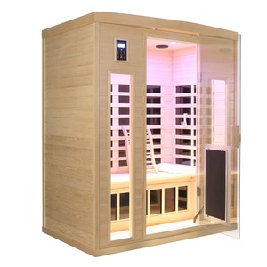 ห้องซาวน่าอินฟราเรด EMF ต่ำ สำหรับ 3 คน ใช้ในบ้าน บำบัดดีท็อกซ์ 2130 วัตต์ - Product Image 4