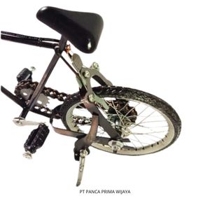 High Quality 25cm Antique Iron Miniature Racing Bike Movable Vintage Model Traditional Style Polished <b>Metal</b> <b>Crafts</b> Collectible - Product Image 4