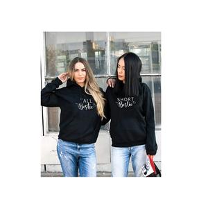 Amazon hot-Sudadera de lana de terciopelo para mujer, Jersey informal de manga larga con bordado de chenilla, capucha de gran tamaño, calidad personalizada - Product Image 2