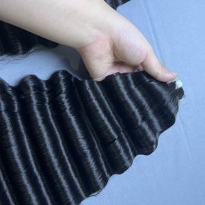 ผมดิบสีดำคลื่นลึก100% บริสุทธิ์จาก qhair จาก qhair จากเวียดนาม - Product Image 6