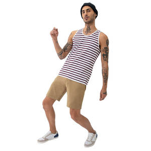 Custom Logo Solid Color Gym Tank Tops for <b>Men</b> USA Size Ribbed Sports <b>Tanktops</b> Plus Size Stringer Stretchable Muscle Top Knitted - Product Image 3