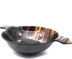 Tazón para Servir Ensaladas de Cuerno Pulido Único, Acabado Texturizado Natural, Estilo Clásico, Decoración para Fiestas, Ecológico, No Tóxico - Product Image 6