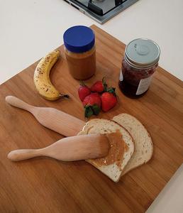 Juego de 3 espátulas de madera de haya personalizadas - Espátula ranurada y sólida de 13 pulgadas, espátula para cortar de 10 pulgadas - Utensilios de madera natural de primera calidad - Product Image 2