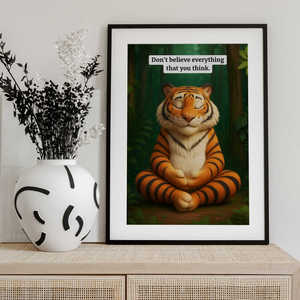 Medi-Tiger Modern <b>Canvas</b> Wall Art Black <b>Frame</b> - Product Image 2