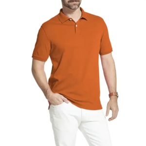 Polo de Manga Corta para Hombre, Color Sólido, Algodón de la Mejor Calidad, Diseño Personalizado - Product Image 1