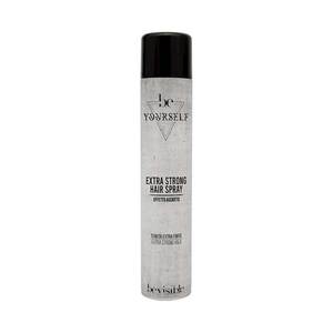 Laque capillaire Beyourself à tenue extra forte pour cheveux bouclés, crépus et secs, ingrédients à base de plantes, protection contre la chaleur et texture. - Product Image 1