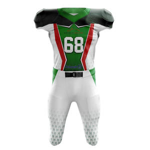 Uniforme professionnel de la Ligue de Football Américain Nouveau Design Réversible Pratique Match Jersey Sergé Broderie Logo À Manches Courtes - Product Image 5