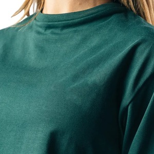 Camiseta Personalizada para Mujer, Casual, Holgada, de Alta Calidad, con Logotipo Bordado, Diseño Sólido, Talla Grande - Product Image 6