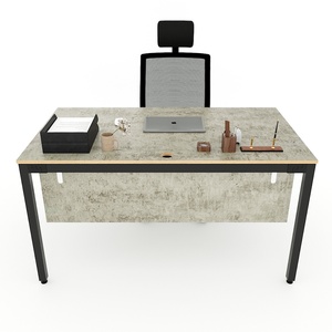 Uconcept HBUC043 Solid Wood Office <b>Desk</b> 140x80cm Plywood with Adjustable Iron Legs <b>Extendable</b> and for Dining - Product Image 1