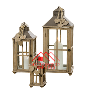 Linterna de vela de madera - Product Image 2