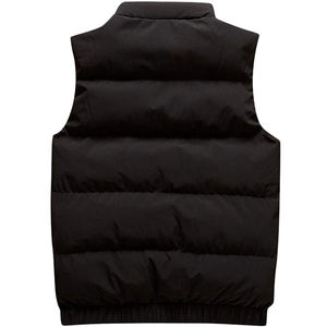 Gilet matelassé léger à capuche chaud de randonnée pour hommes Gilet d'hiver à fermeture éclair sans manches Vestes Stand Couleur gilet - Product Image 6