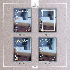 Espejo de Baño Decorativo con Diseño de Ranura en V y Reflejo Claro para Espacios Interiores Modernos, de la India - Product Image 5