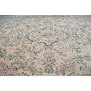 Alfombra Turca de 10x16.7 pies, Alfombra Azul del Suroeste, de Lana - Product Image 4