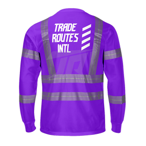 Logotipo personalizable, conjunto de fuerza laboral al aire libre, tela de poliéster avanzada, seguridad reflectante, cuello redondo, camisa, babero, abotonado, resistente a la intemperie - Product Image 3