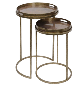 Muebles Metal Diseño hecho a mano Mesa de anidación Proveedor mayorista Mesa de anidación de metal Muebles de lujo para el hogar y hoteles - Product Image 4