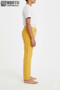 Pantalones vaqueros personalizados con estilo para hombre, transpirables, antiarrugas, a granel, cintura media, cordón frontal plano, algodón, informal, nueva tela Ins - Product Image 6