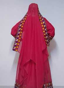 ชุดแต่งงานสไตล์ปากีสถานของอัฟกานิสถานมาใหม่ชุดเดรสวินเทจโบฮีเมียนปักลายด้วยผ้าไหม - Product Image 4