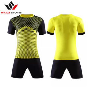 เสื้อฟุตบอลผ้าโพลีเอสเตอร์100% ปรับแต่งได้ชุดฟุตบอลผ้าทอประดับพลอยเทียม - Product Image 4