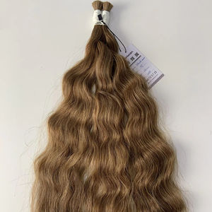 Extensions de cheveux en vrac au prix de gros Double noyade de cheveux vierges 100 grammes Couleurs foncées 16 pouces - Product Image 1