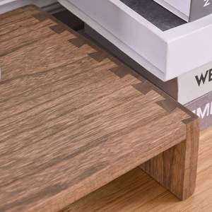 Support de moniteur Support de bureau en bois pour ordinateur/ordinateur portable/imprimante TV Bras de moniteur et supports Rehausseur de bureau pour bureau Workspac - Product Image 5