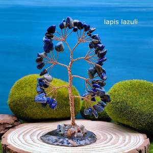 Mini Árbol de Gemas con Piedras Preciosas Variadas y Base, Árbol de los Deseos de Cristal Curativo, Árbol de Ágata con Virutas de Piedra Natural, Joyería de Halloween - Product Image 3