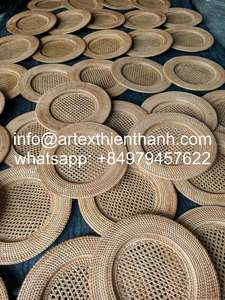 Various Color <b>Rattan</b> Charger Plates New Arrival Trend <b>Rattan</b> Charger Plates Boho Style Handmade Wicker <b>Placemats</b> - Product Image 6