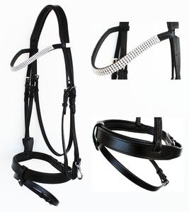 Bride en cuir Snaffle de produits de cheval de haute qualité fabriquée par une entreprise réputée - Product Image 1